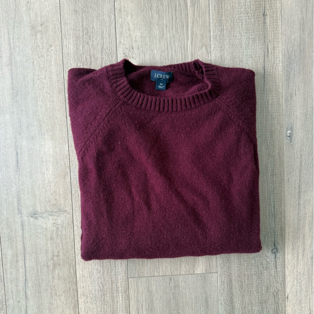 JCrew Men's Burgundy Sweater Size M